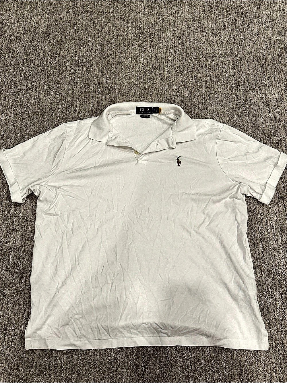 Polo Ralph Lauren Classic Fit Polo Shirt in White Large Like New